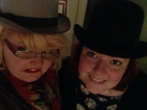 Hayley and I in hats